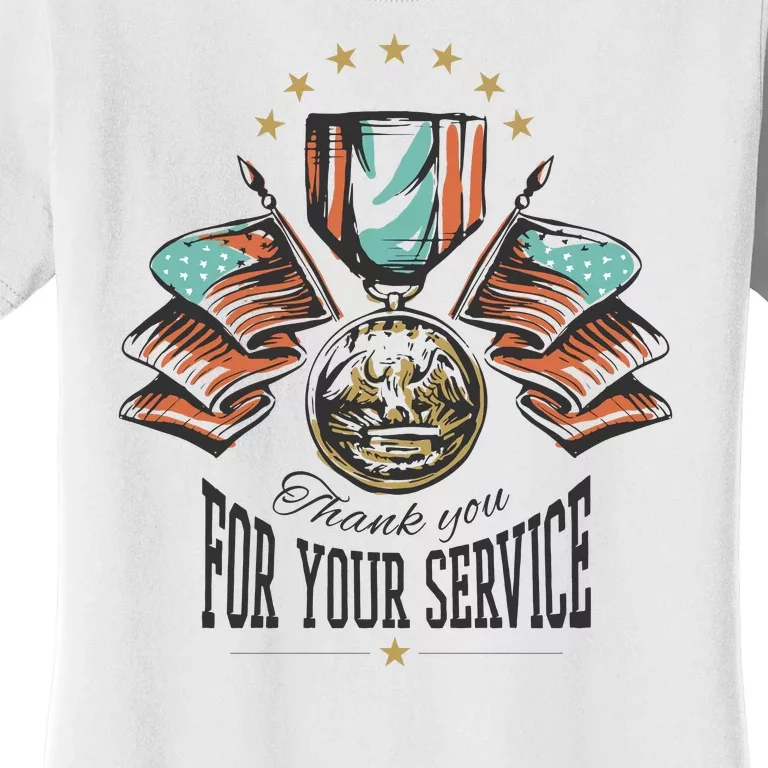 Thank You For Your Service Veteran Women's T-Shirt