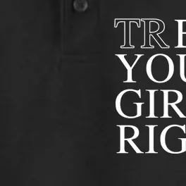 Treat Your Girl Right Eat Your Girl Right Dry Zone Grid Performance Polo