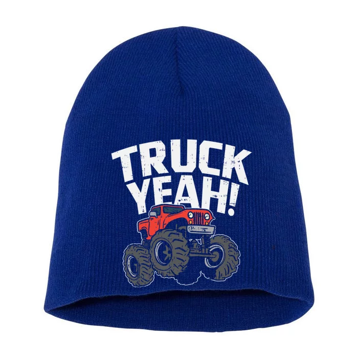 Truck Yeah Gift Short Acrylic Beanie