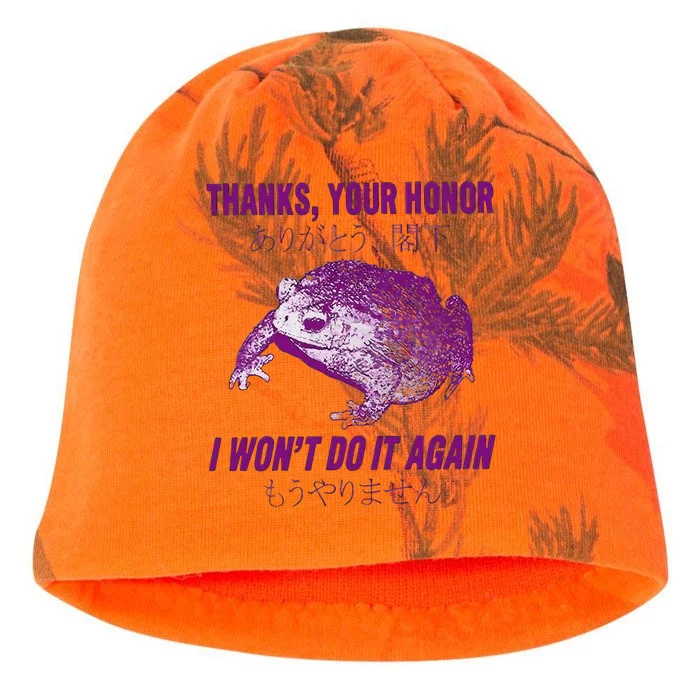 Thanks Your Honor I Won’T Do It Again Kati - Camo Knit Beanie