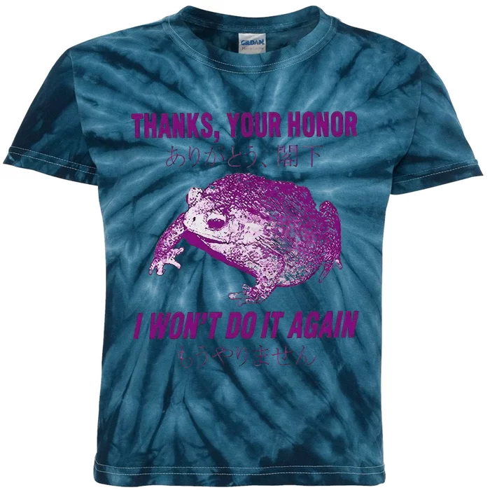 Thanks Your Honor I Won’T Do It Again Kids Tie-Dye T-Shirt