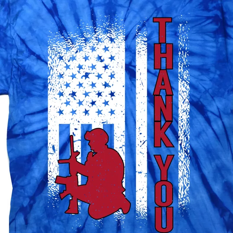 Thank You Honor The Soldiers Memorial Day Funny Gift Tie-Dye T-Shirt