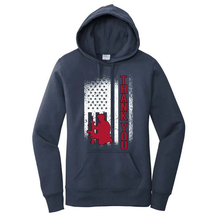 Thank You Honor The Soldiers Memorial Day Funny Gift Women's Pullover Hoodie