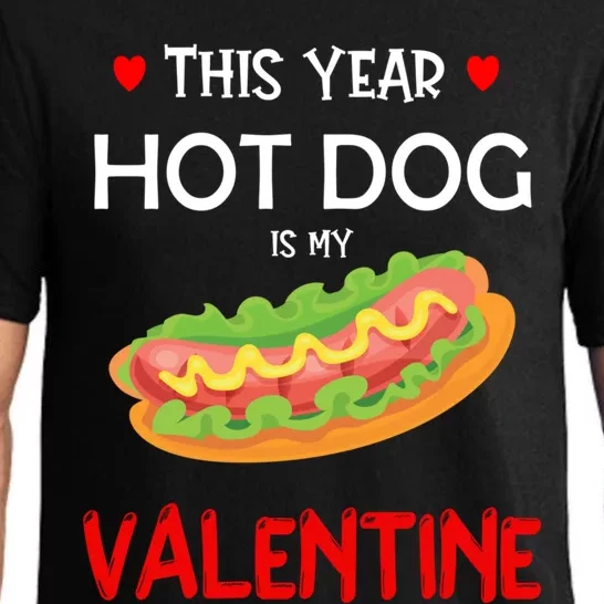 This Year Hot Dog Is My Valentine Sausage Lover Food Jokes Gift Pajama Set