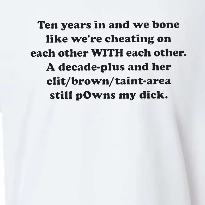 Ten Years In And We Bone Like We’Re Cheating On Each Other With Each Other Sueded Cloud Jersey T-Shirt