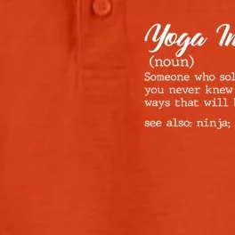 Teacher Yoga Instructor Definition Gift Dry Zone Grid Performance Polo