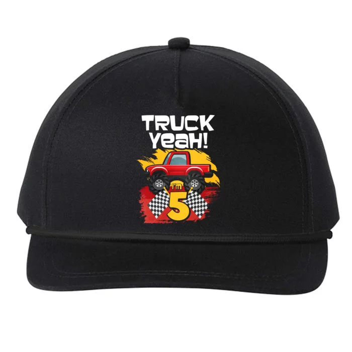 Truck Yeah Im 5 Funny Gift Snapback Five-Panel Rope Hat