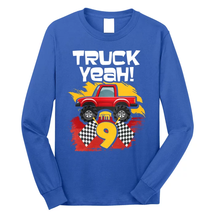 Truck Yeah Im 9 Gift Long Sleeve Shirt