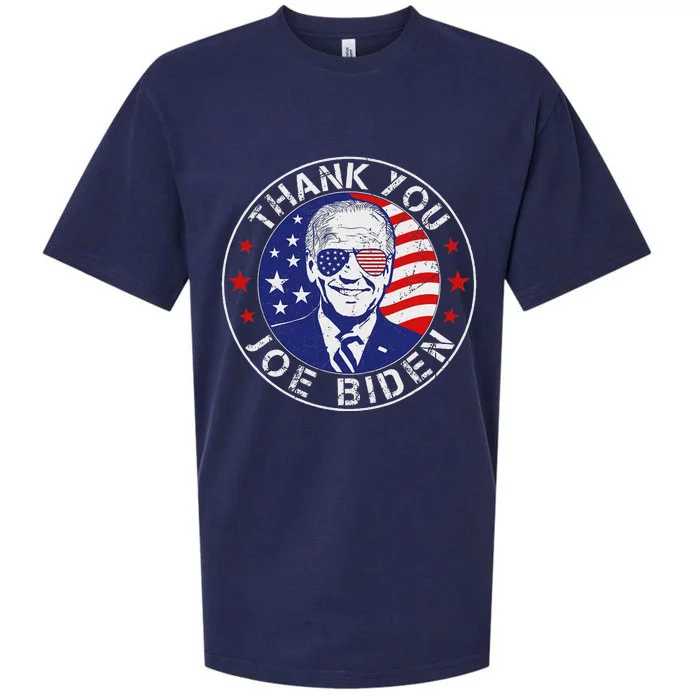 Thank You Joe Biden Usa Flag President Thanks Joe Sueded Cloud Jersey T-Shirt