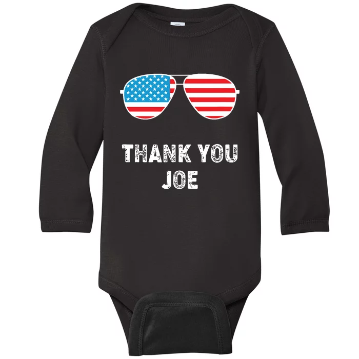 Thank You Joe Baby Long Sleeve Bodysuit