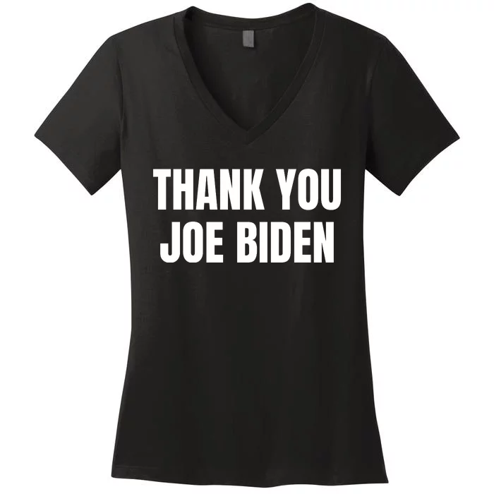 Thank You Joe Biden Usa Flag President Women's V-Neck T-Shirt