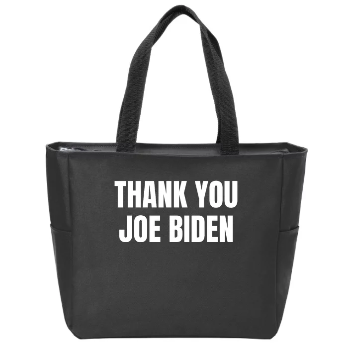 Thank You Joe Biden Usa Flag President Zip Tote Bag