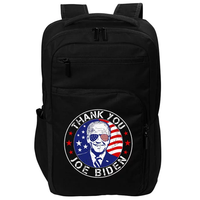 Thank You Joe Biden Usa Flag President Thanks Joe Impact Tech Backpack