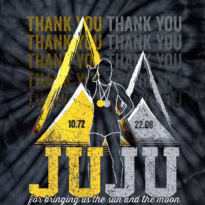 Thank You Juju Proud And Patriotic Saint Lucia Flag Pitons Tie-Dye T-Shirt