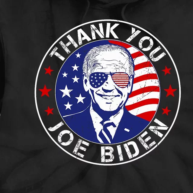 Thank You Joe Biden Usa Flag President Thanks Joe Tie Dye Hoodie