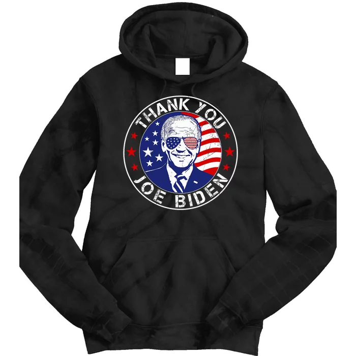 Thank You Joe Biden Usa Flag President Thanks Joe Tie Dye Hoodie