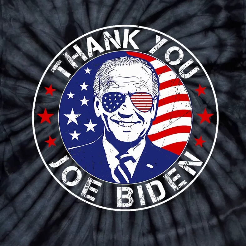 Thank You Joe Biden Usa Flag President Thanks Joe Tie-Dye T-Shirt