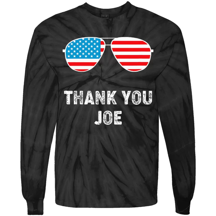 Thank You Joe Thank You Joe Biden Tie-Dye Long Sleeve Shirt