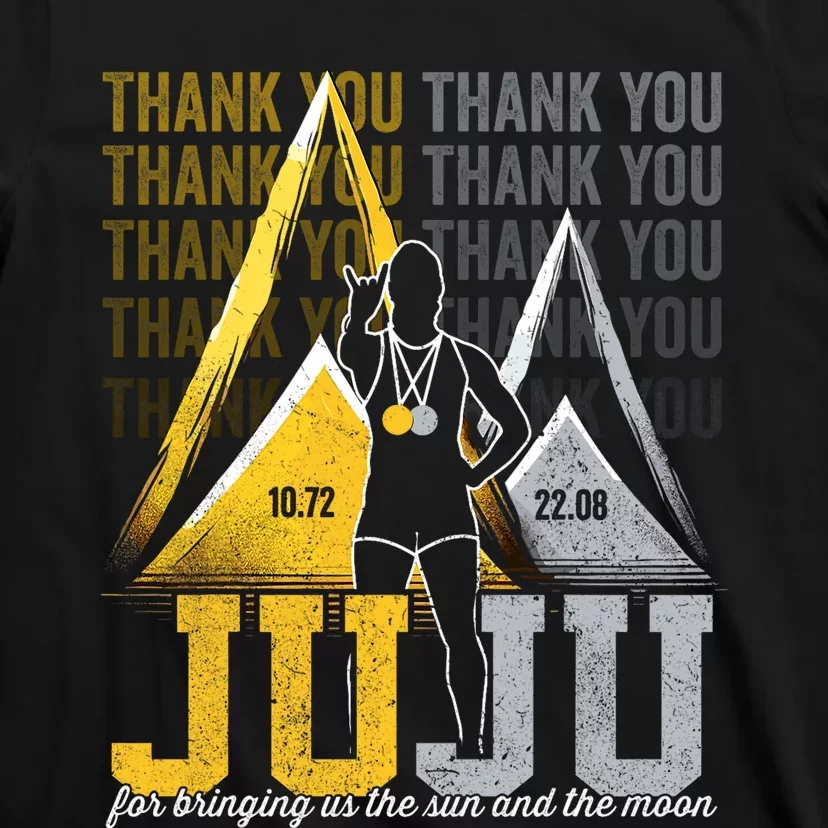 Thank You Juju Proud And Patriotic Saint Lucia Flag Pitons T-Shirt