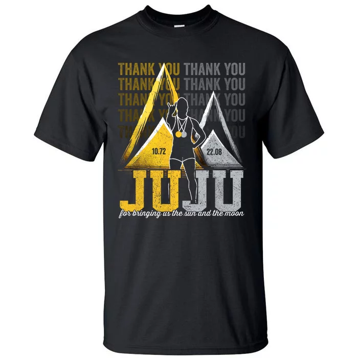 Thank You Juju Proud And Patriotic Saint Lucia Flag Pitons Tall T-Shirt