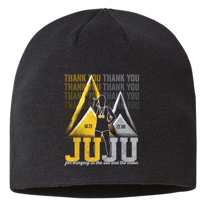 Thank You Juju Proud And Patriotic Saint Lucia Flag Pitons 8 1/2in Sustainable Knit Beanie