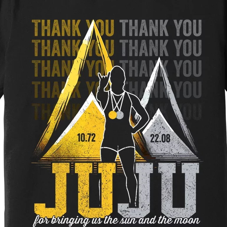 Thank You Juju Proud And Patriotic Saint Lucia Flag Pitons Premium T-Shirt