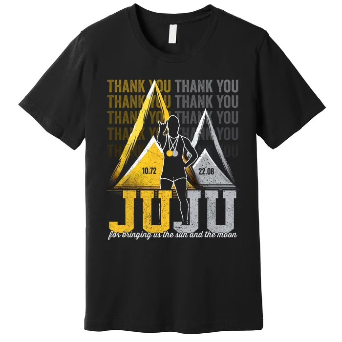 Thank You Juju Proud And Patriotic Saint Lucia Flag Pitons Premium T-Shirt