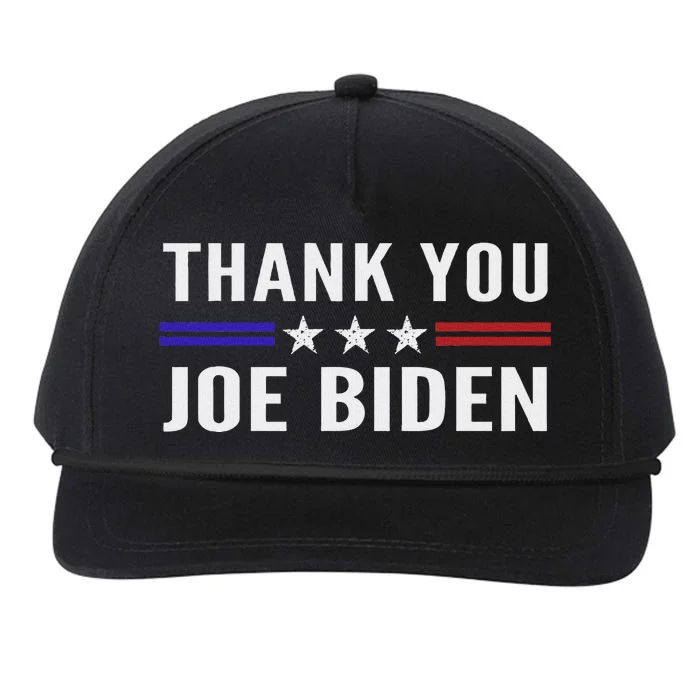 Thank You Joe Biden Thank You President Snapback Five-Panel Rope Hat