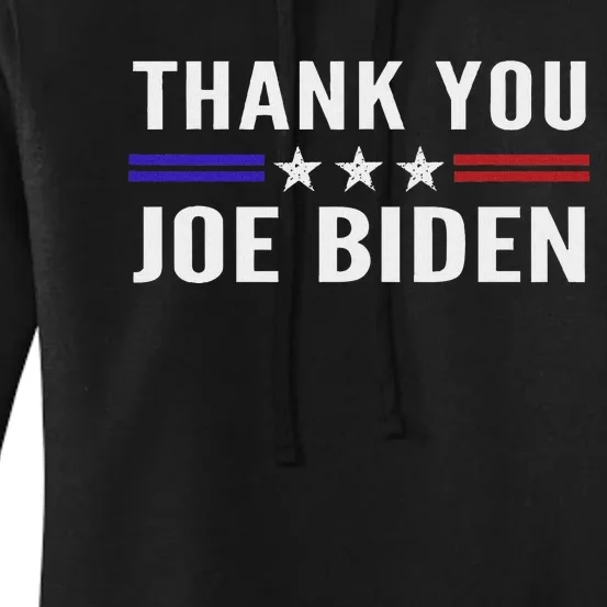 Thank You Joe Biden Thank You President Women's Pullover Hoodie