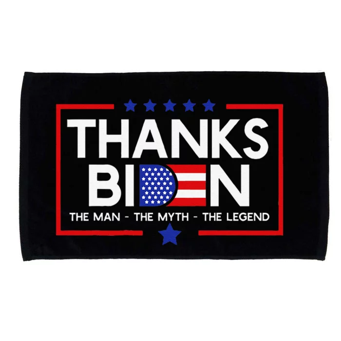 Thank You Joe Biden Man Myth Legend Usa Flag President Microfiber Hand Towel