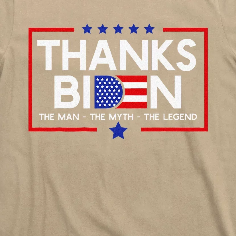 Thank You Joe Biden Man Myth Legend Usa Flag President T-Shirt