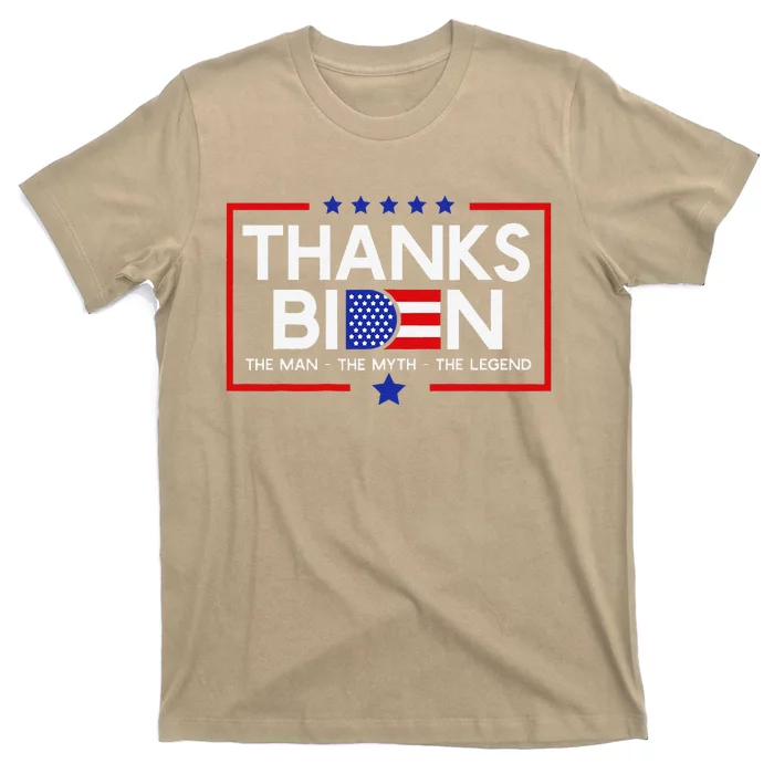 Thank You Joe Biden Man Myth Legend Usa Flag President T-Shirt