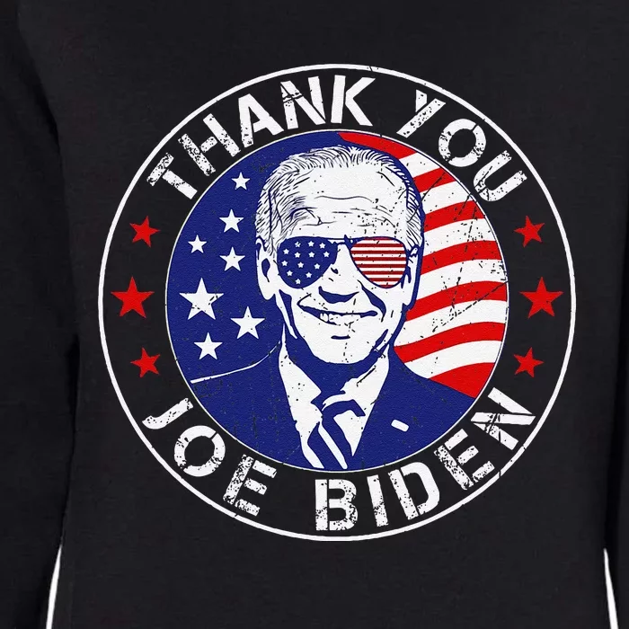 Thank You Joe Biden Usa Flag President Thanks Joe Womens California Wash Sweatshirt