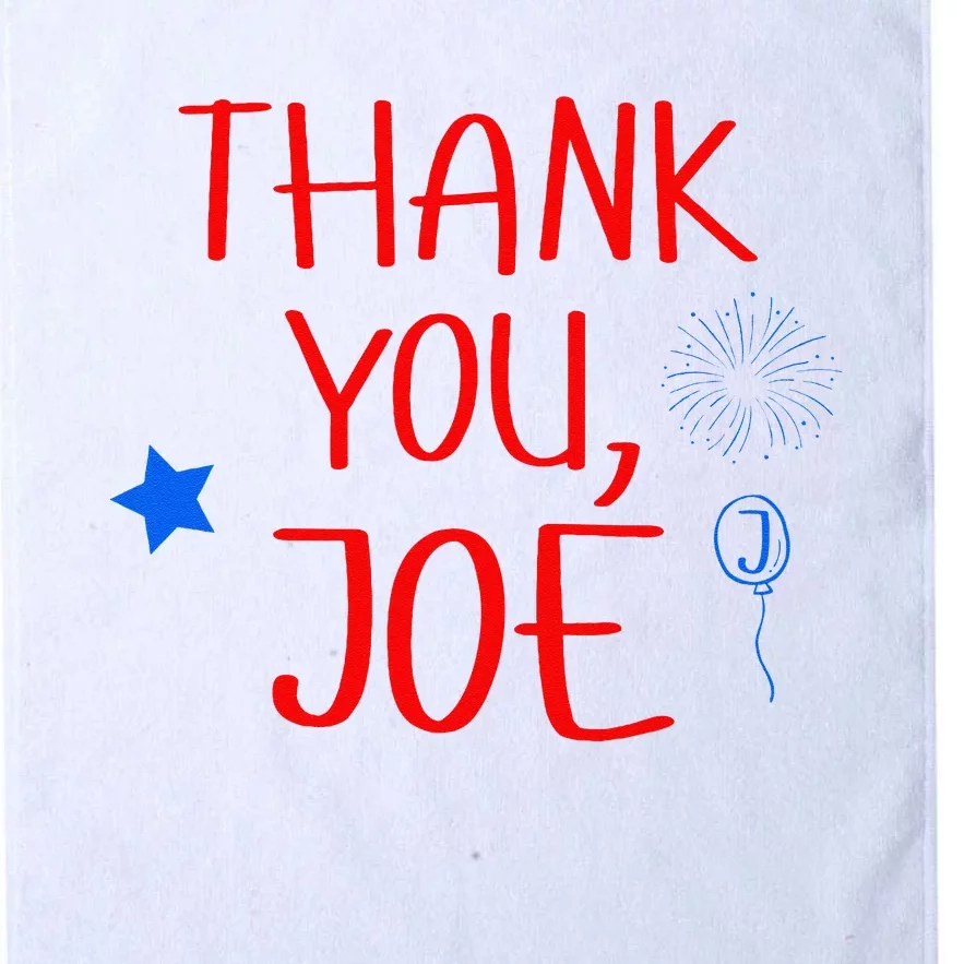 Thanks You Joe Platinum Collection Golf Towel