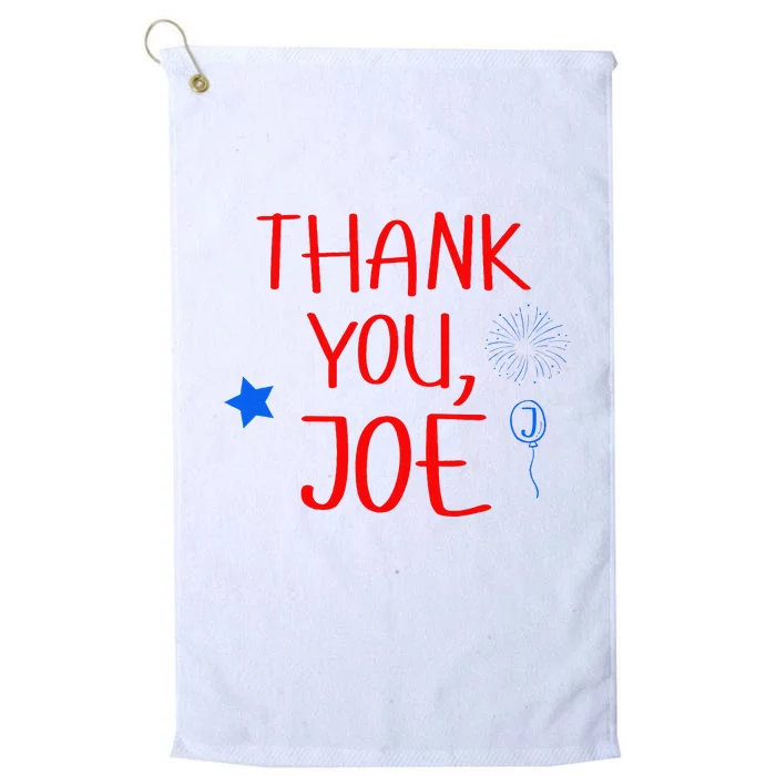 Thanks You Joe Platinum Collection Golf Towel