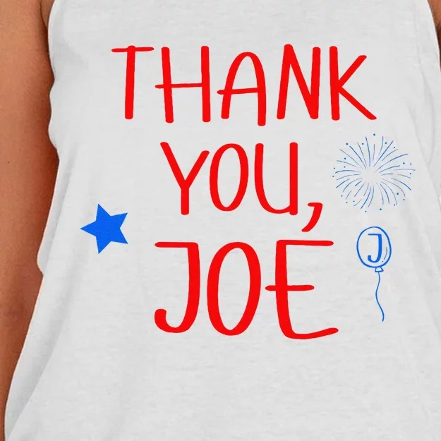 Thanks You Joe Women's Knotted Racerback Tank