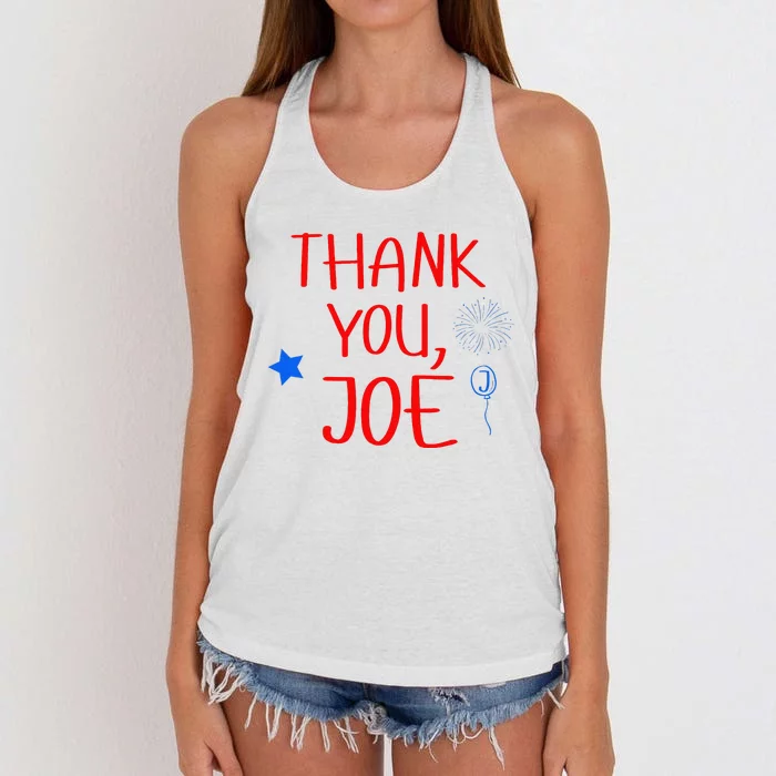 Thanks You Joe Women's Knotted Racerback Tank