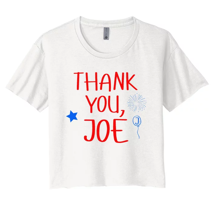 Thanks You Joe Women's Crop Top Tee