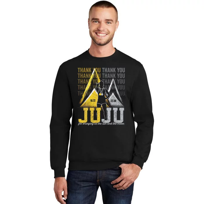 Thank You Juju Proud And Patriotic Saint Lucia Flag Pitons Sweatshirt