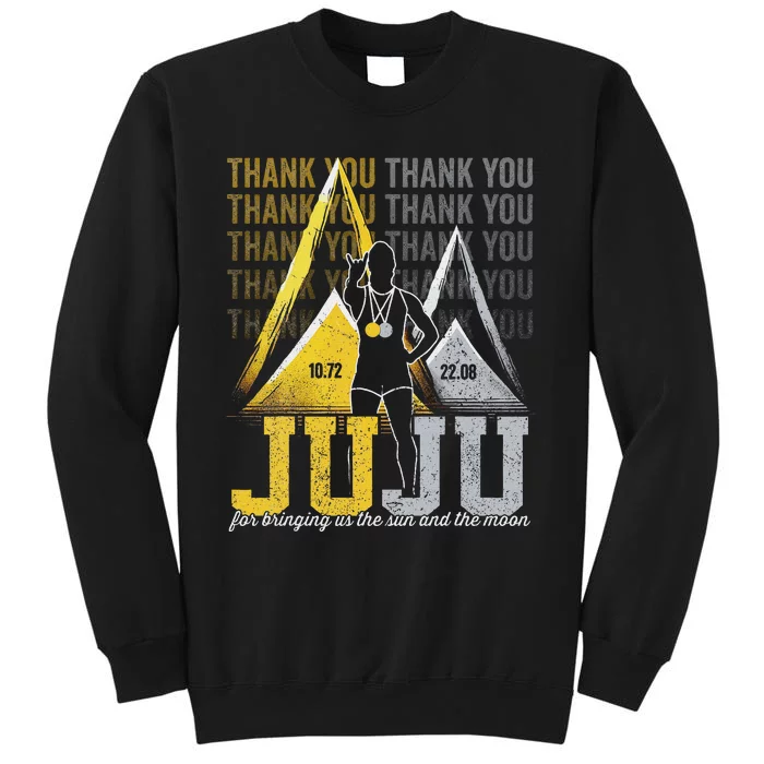 Thank You Juju Proud And Patriotic Saint Lucia Flag Pitons Sweatshirt