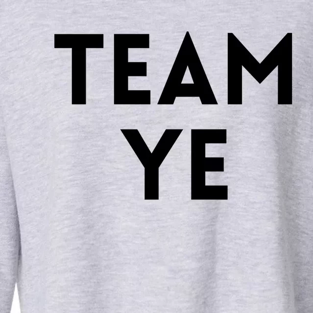 Team Ye Kanye Cropped Pullover Crew