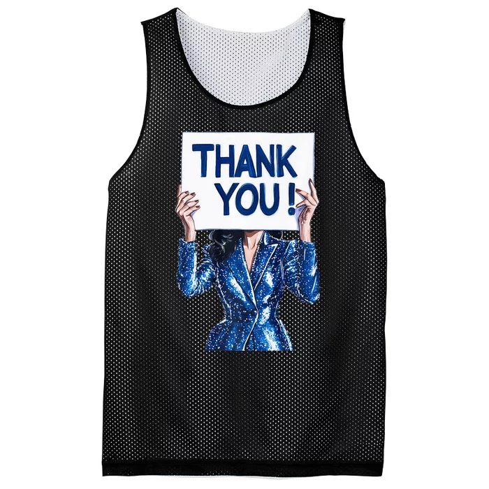 Thank You Kamala Harris 47 2024 Election Mesh Reversible Basketball Jersey Tank