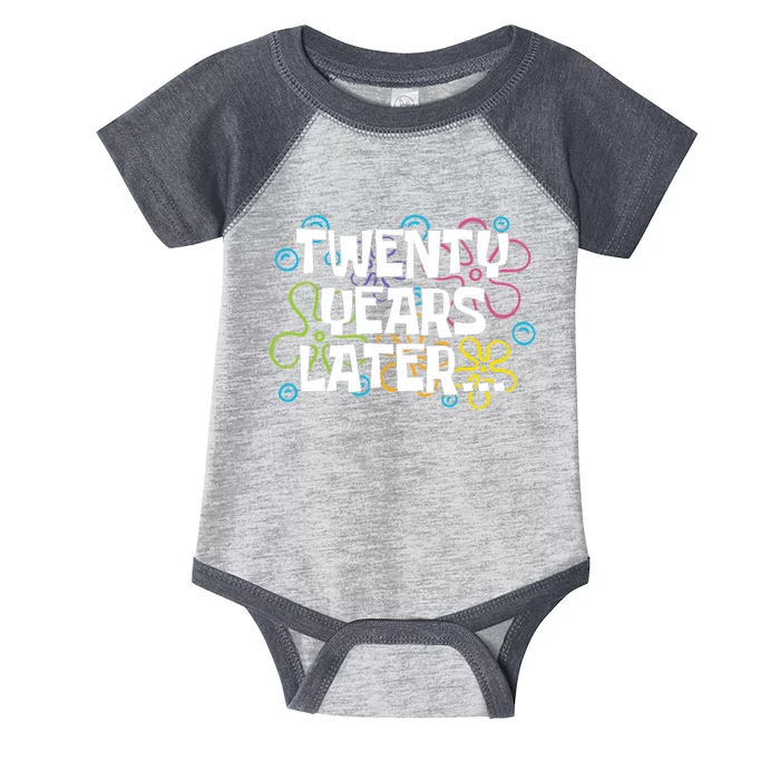 Twenty Years Later Funny 20th Birthday Gift Infant Baby Jersey Bodysuit