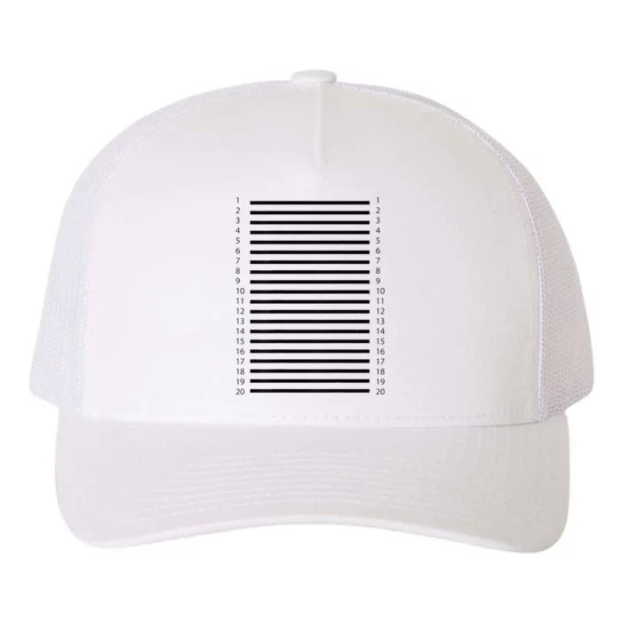 Track Your Long Hair Length Check On The Back Of The Yupoong Adult 5-Panel Trucker Hat