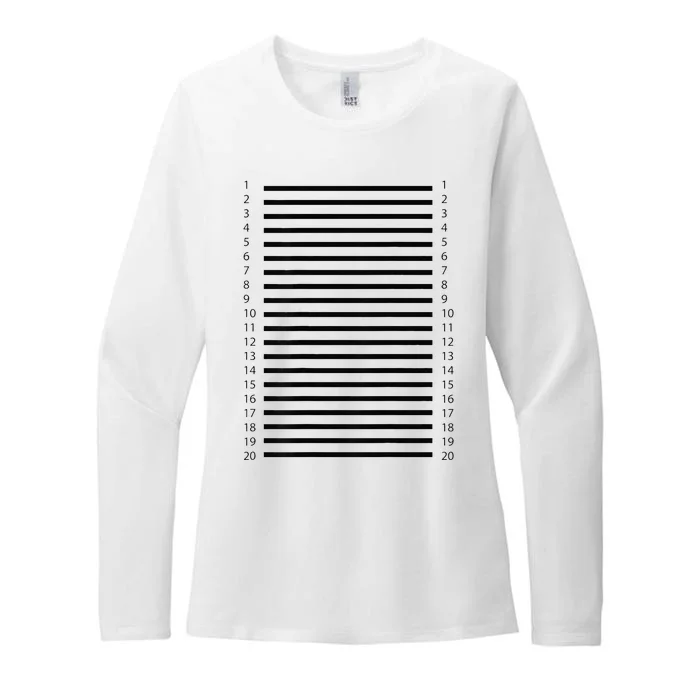 Track Your Long Hair Length Check On The Back Of The Womens CVC Long Sleeve Shirt