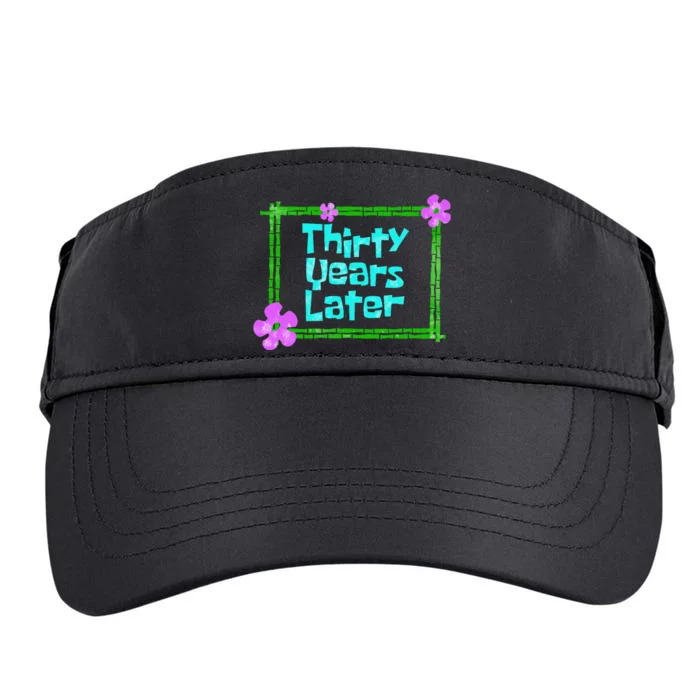 Thirty Years Later Funny 30 Year Old Birthday Party Adult Drive Performance Visor