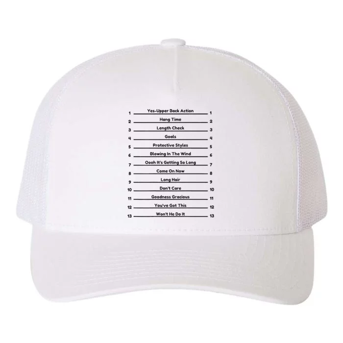 Track Your Long Natural Hair Length Check Hair Yupoong Adult 5-Panel Trucker Hat