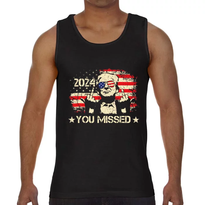 Trump You Missed Funny Trump 2024 Comfort Colors® Tank Top