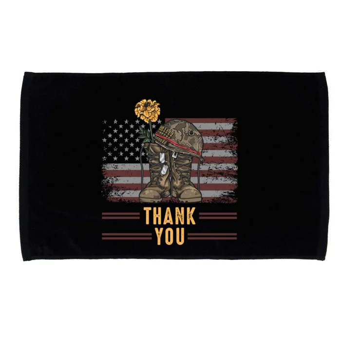 Thank You Memorial Day May 25th Gift Microfiber Hand Towel