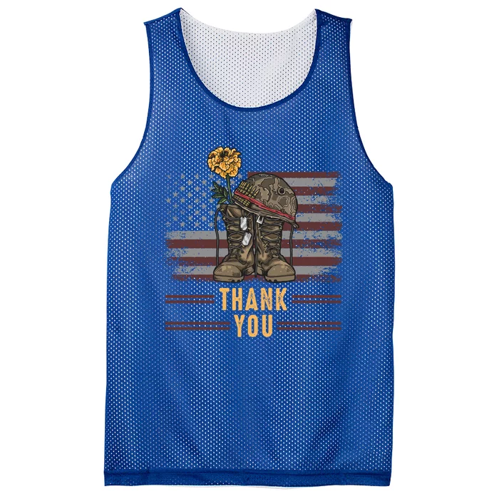 Thank You Memorial Day May 25th Gift Mesh Reversible Basketball Jersey Tank